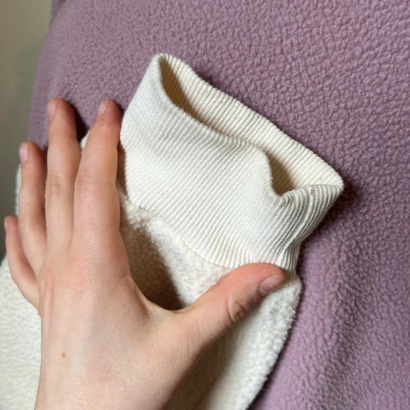 Nap Contrast-Trim Hooded Terry Jacket Pink Cream - Picture 3 of 8